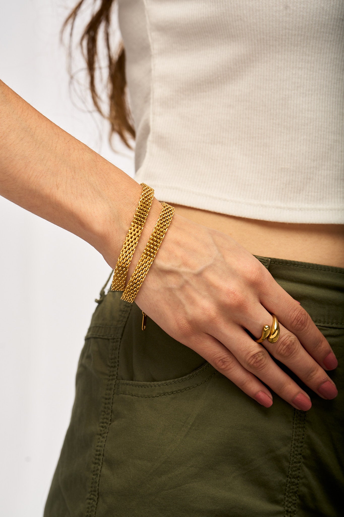 Gold Mesh Bracelet